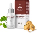 Drop Rx Intimacy av Dr. Nicole Saphier - Økologisk Maca Root, Ginkgo Biloba & Tribulus Terrestris, Flytende kosttilskudd for støtte, ikke-GMO, Vegan, Glutenfri, Kosher, laget i USA (2 fl Oz)