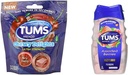 Tums Chewy Delights Myke Chews, Very Cherry, 32count & Tums Ultra Styrke 1000 Antacid, Assorterte bær, 72 tabletter