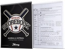 Murray Sporting Goods Baseball & Softball Scorebook - 35 Games Score Book - Score Holding Book for statistikk - Adult, Youth, Little League Baseball Softball Scorebook for Scorekeepers