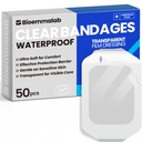 Store vanntett Bandages Clear Dressings Tattoo Tape Sensitive hudsår omsorg, gjennomsiktig filmkjoling klesmerke Oclusive Patch for postkirurgisk bruk, 4" x 4 3/4", 50 Pakker