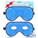 BeeVines Kjølende Øyemaske, 2 pakke XL Jumbo Størrelse Fryser Gel Eye Masks for Puffy Eyes Ansikte, Ice Eye Maske, Kald & Varm Kompressor, Frosne Ice Pack for Post Eye Surgery & Allergier (Navy Blue)