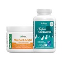 Jigsaw Health Bundle | Adrenal Cocktail, 60 Services (Jar) og Alaskan Cod Liver Oil, 180 Softgels