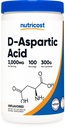 Nutricost D-Aspartic Acid (DAA) pulver 300G - ren D Aspartic Acid