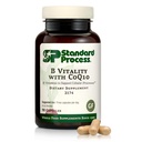 Standard prosess B Vitality med Coq10 - Cellular Health Supplement med Biotin, vitamin B12 & Folat - Vegansk, Glutenfri og ikke-Dærlig - 90 kapsler (30 Serveringer)