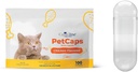 Capsuline Kjæledyr størrelse 3 tomme gelatinkapsler for katter av alle livsfaser, kylling flavored - 100 teller medikamentssmak & Sent | Glutenfri, Kosher, ikke-GMO-sertifisert