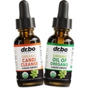 Candi Cleanse & Oregano oljedråper - organisk olje av Oregano dråper flytende og svart Walnut Wormwood - ekstra styrke overvekstbalanse kompleks, naturlig oral Gut Cleanser Detox helsetilskudd 1 oz