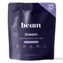 Beam Dream Sleep Powder, L-Theanine, Apigenin, Reishi og Magnesium, tredjeparts testet naturlig søvnhjelp og søvntilskudd for dyp søvn, avslapping og gjenoppretting, naturlig søvnstøtte, 22 serveringer