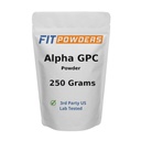 Alpha-GPC pulver 250 gram, ikke-GMO Alpha GPC Supplement Choline pulver, Vegan, tredjepart testet, pre-arbeid, minne og fokus, med Scoop