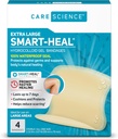 Care Science Smart Heal Hydrokolloid, Stor, 2,3 i x 3 i, 4CT | 100% Vanntett forsegling fremmer healing, reduserer skjerping