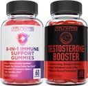 Atlantis Ernæring 8-i-1 Immunstøtte 60 Gummies + Testosteron Booster 2-Pack (120 Gummies)