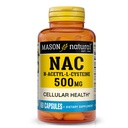 MASON NATURAL NAC N,Acetyl,L, Cysteine 500 mg, 2 måneders forsyning, støtter normal cellulær helse, immunsystem Booster for generell helse, 60 kapsler
