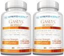 Godkjent vitenskap® GaslysTM - Soothe Digestive Tract, Allevider gass og magekramper - Artichoke pulver, Ginger, Fennel frø - 60 greve - Pakke med 2