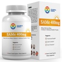 7c Sam e 400mg Supplement (S-adenosylmetionin), vitamin B6, B12 lagt til for å forbedre Sam-e-effektivitet, Mood og felles komfort, Vegansk, ikke-GMO, Glutenfri, 60 Enteriske belagte kapsler