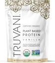 Truvani Vegan Pea Protein pulver | Vanilla | 20g Organic Plant Basert Protein | 10 Serveringer | Keto | Gluten & Dairy Gratis | Lavkarbohydrat | Ingen tilsatt sukker