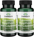 Swanson Full Spectrum Turmeric Hawthorn & Cayenne 60 kapsler (2 pakke)