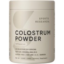 Idrettsforskning® Bovine Colossrum Powder – lett å blande, enkelt ingredient Superfood – immunitetsstøtte og Gut Helse m/IgG Antistoffer - USA Sourced · Ikke-GMO · Glutenfri - 75 Services (Uslavored)