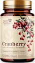 Cranberry piller Supplement 25 000mg - fersk tranebær ekvivalent pulverekstrakt med vitaminer C & E - urinveistrakt Health Support, Cran Berry frukt, sukkerfri formel, flaske i USA - 60 kapsler