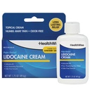 HealthWise Maks styrke Lidocaine Cream | Numbs away smerte | Lang-Lasting Relief | Ikke-Greasy | 1,75 Oz