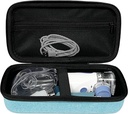Hard Travel Veske Kompatibel med bærbar håndholdt inhalator Nebulizer Machine for voksne og barn (kun tilfelle) (lysblå)