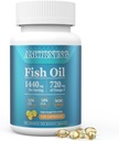 Fish-Oil Omega3-EPA DHA-Supplement Burpless-Softgels - 120Capsules 1440 mg per servering Mini størrelse Sunn hjerte støtte fettsyrer Supplement hjelper opprettholde sunne triglycerid nivåer