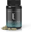 Enchanted Living Spirulina Kapsler - 90 x 500 mg, høy potens Plant-basert Supermat, Kosttilskudd, Ikke-GMO Grønnsaker Cellulose Veganske Vennlige kapsler