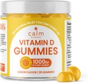 Calm by Wellness Vitamin D Gummies for voksne, vitamin D3 Gummy, vitaminer for bein og immunsystem støtte, sitron flavor, 30 greve