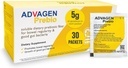ADVAGEN, Prebio Fiber Supplement pulver Unflavored - Oppløselig Prebiotiske Fiber pulver, uflavorert på Go Packets, ikke GMO støtter Gut helse, utblåsende og parabol relief for kvinner 30 Services