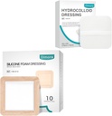 Dimora Hydrocolloid sår Dressing10 Pack 0.3 mm + Silikonskumkjole med grense klesmerke 6"x6" 10 Pack