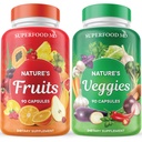 Superfood MD Frukt & Veggies Supplement - Hele maten Naturlig Superfoods - med Aloe Vera - Soja Free- 90 Count (Pack of 2)