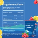 UltraCalm Super Cortisol Drink, Calm Magnesium Glycinate pulver (30 Serveringer), L-theanin, Ashwagandha, Vitamin D, Ingen Sukker, Bringebær Lemonade Electrolytes pulver-1