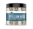 Jordbårne elementer Psyllium Husk 200 kapsler, ren og ufortynnet, ingen tilsetningsmidler