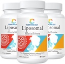 Liposomal glutathione Softgels, Forbedret absorpsjon - Liposomal Levering, Aktiv form L-Glutathion, Cellular, Immunfunksjon & Liver Detox, rik på antioksidant formel, Glutenfri, 180 Softgels