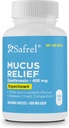 Safrel Pharma Mucus Relief Guaifenesin 400 mg - Hurtigvirkende Forventning, Thins og Loosens Mucus, lindrer Chest Congestion, Cough, Cold og influenza | (300 greve (Pack of 1))