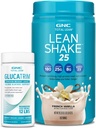 GNC Total Lean GlucaTrim - 120 Kapsler (60 Serveringer) + GNC Total Lean Shake 25 Protein pulver | høyprotein måltid utskiftningsshake | fransk vanilla | 16 serveringer
