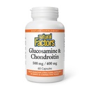 Naturlige faktorer Glukosamin & Chondroitin - Støtter Sunn Joints & Connective Vessue - Ikke-GMO & Glutenfri - 60 kapsler (20 Serveringer)