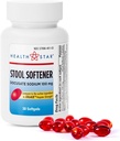 GeriCare Stool Softener Dokusat Natrium 100 mg, Laxativ, 30 greve (pakke med 1)