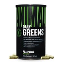 Animal Daily Greens Pillepakker - Kale, hvetegras, Alfalfa og mer - Beleilig prebiotisk og probiotisk Superfood Blend for overlegen digestion, Gut helse og immunitet for menn og kvinner - 30 dagers forsyning
