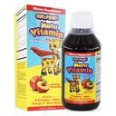 GirafKids flytende multivitamin for barn alder 4+, 8oz - daglige barnevitaminer med biotin, vitamin A, B kompleks, folsyre, Omega-3 & Beta glucan - Dietttilskudd for barn vekst og energi