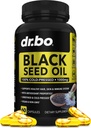 Svart Seed Oil Capsules Vegan - ren kald presset svart frø olje Nigella Sativa Cumin for hud og hår helse, 500 mg, 1000mg per 2 Capsule servering svartfrø flytende kapsler Halal - 60 Softgels piller