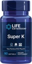 Livsforlengelse Gamma E Blandet tokoferoler og tokotrienoler 60 Softgels og Super K-vitamin K1 K2 MK-7 MK-4 Vitamin C 90 Softgels Bundle