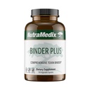 NutraMedix Binder Plus - Total Toxin Binder & Body Detoxifier - Prebiotic Antioxidant Support + Inulin, Bentonitt, Aloe Vera, Aktivert Charcoal, Fulvic Minerals & Chitosan (120 kapsler)