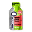 GU Energi Roctane Ultra Endurance Energy Gel, Vegan, Glutenfri, Kosher og Dairy Free On-The-Go Sports Nutrition for løp, sykling, sykling eller skikjøring, Strawberry Kiwi (24 pakker)