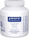 Rene innkapslinger Caprylsyre | Supplement for gut og digestiv helse, GI balanse, gastrointestinal støtte og intestinal helse * 240 kapsler