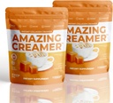 Superfoods Company Amazing Creamer with Collagen - Keto Creamer-Hyaluronic Acid & MCT Oil - Brain Boost & Curbs Cravings - støtter sunn hud og hår - Diett-vennlig [60 serveringer] [Salted Caramel]