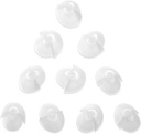 Medca Høreapparat Standard mottaker Tulip Domes Kompatibel med GN Resound Sure Fit - 10-Pcs Universell usynlig Tips utskiftning øredomer for BTE PSAP høreforsterkere og åpen passform-modeller, Clear