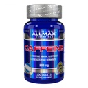 ALLMAX Ernæring Koffeinpiller, ubegrenset energi og pre - Trening mental fokus, rask absorbering og vegan, 200 mg, 100 tabletter