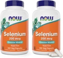 Nå Selenium 200mcg Kapsler, 300 greve (Pack of 2) - L Selenometionin Mineral Supplement for kvinner og menn - Veg Caps, Ikke-GMO, Veganvennlig, Yeast-Free