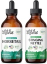 Wild & Organic Hestehale Tinktur 4 fl oz & Stinging Nettle Root Tinktur 4 fl oz