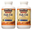 Kirkland Signature hgar fisk olje konsentrat 2 pakke, 400 greve (pakke av 2)