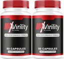 (2 Pakke) Max Wacker for menn, Maksimulinitet for menn, MaxVirbility Capsules, MaxVirbility, MaxWirbility Supplement, MaxWarbon piller for menn, MaxWarbon piller, 120 kapsler i 2 måneder